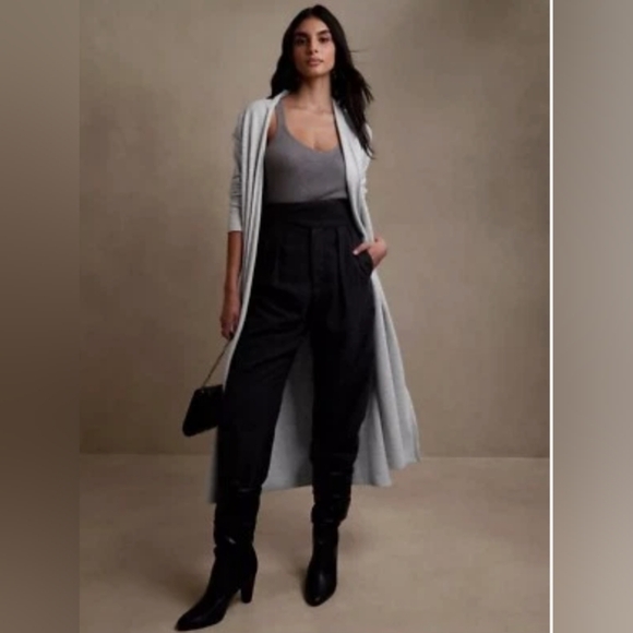 Banana Republic Light Gray Women's Extra Long Cardigan. Nwot - Picture 1 of 6